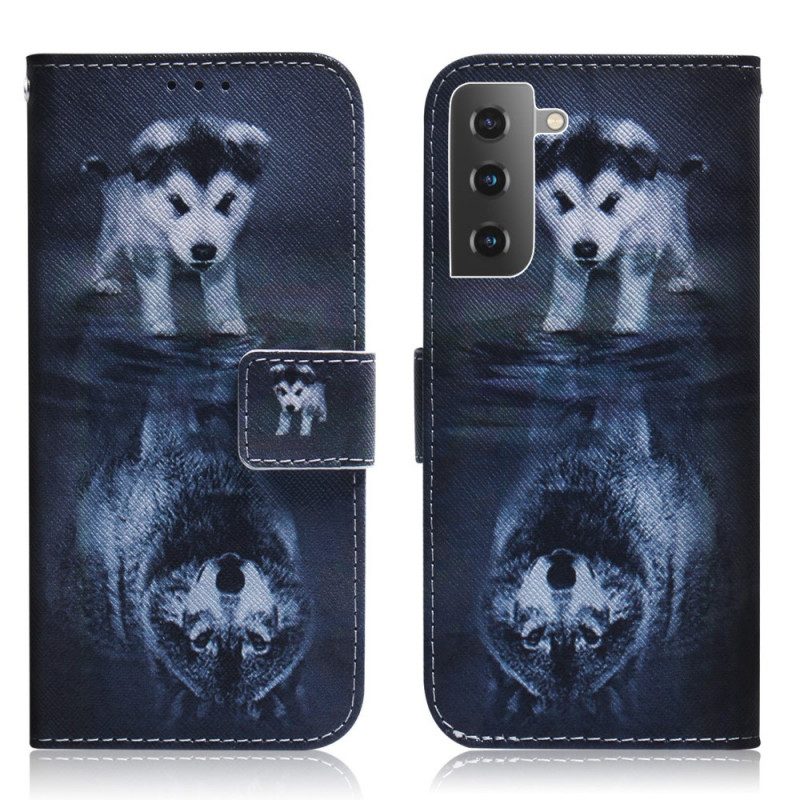 Leren Hoesje voor Samsung Galaxy S22 5G Ernesto De Wolf