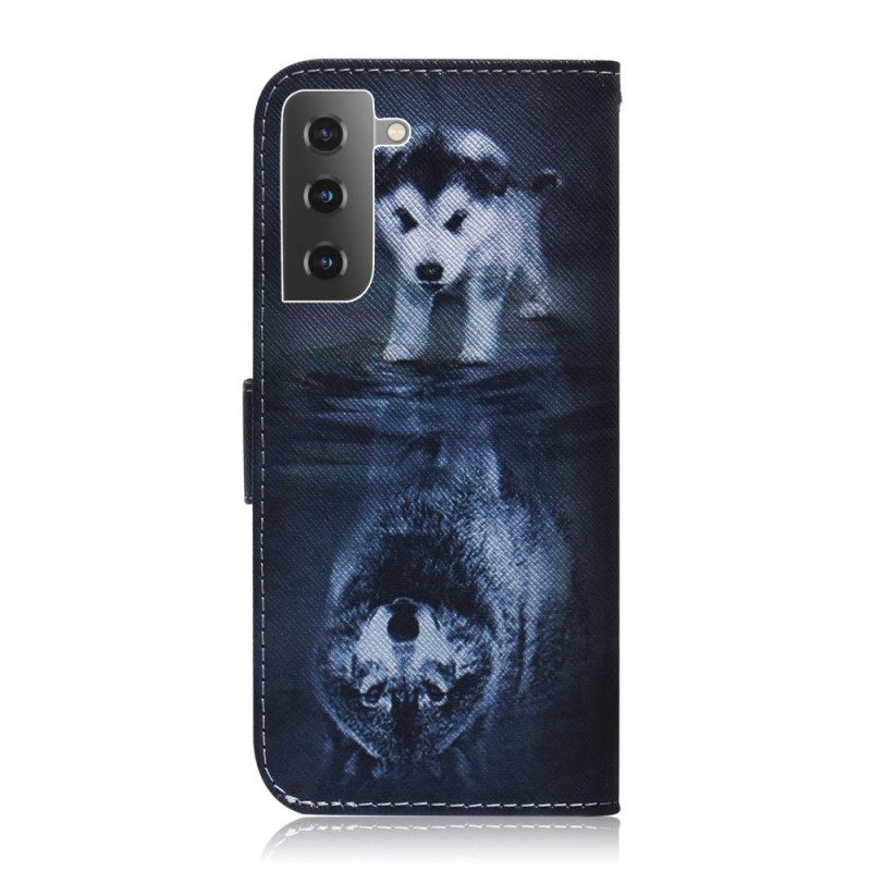 Leren Hoesje voor Samsung Galaxy S22 5G Ernesto De Wolf