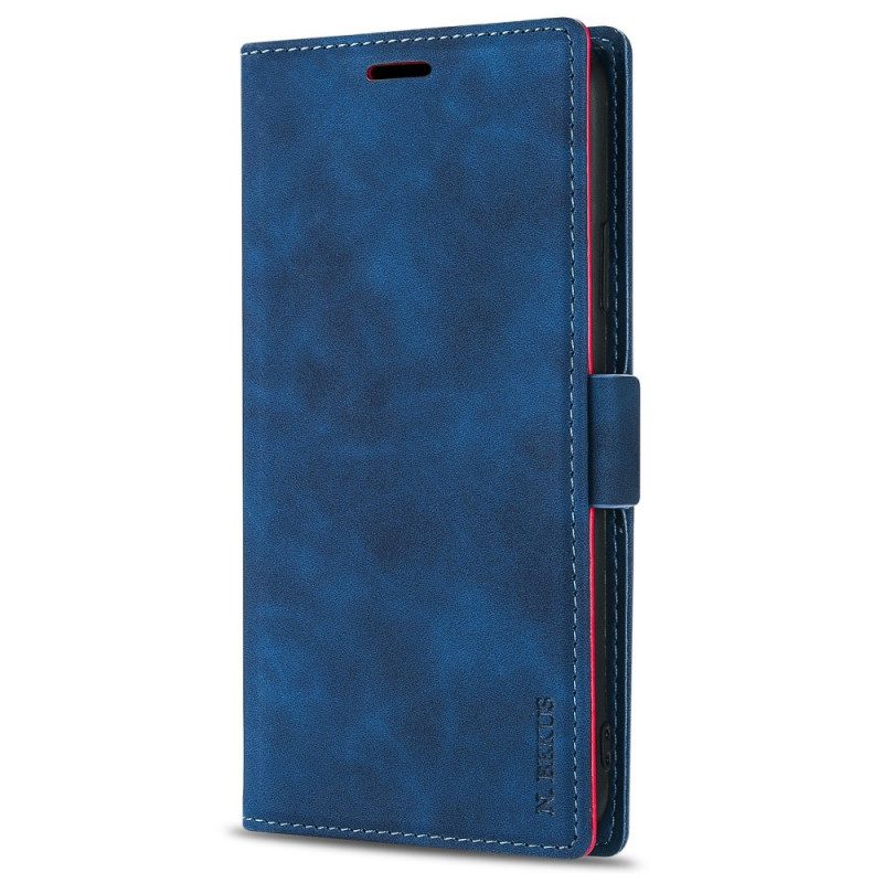 Leren Hoesje voor Samsung Galaxy S22 5G Ln.bekus Ledereffect