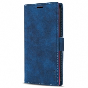 Leren Hoesje voor Samsung Galaxy S22 5G Ln.bekus Ledereffect