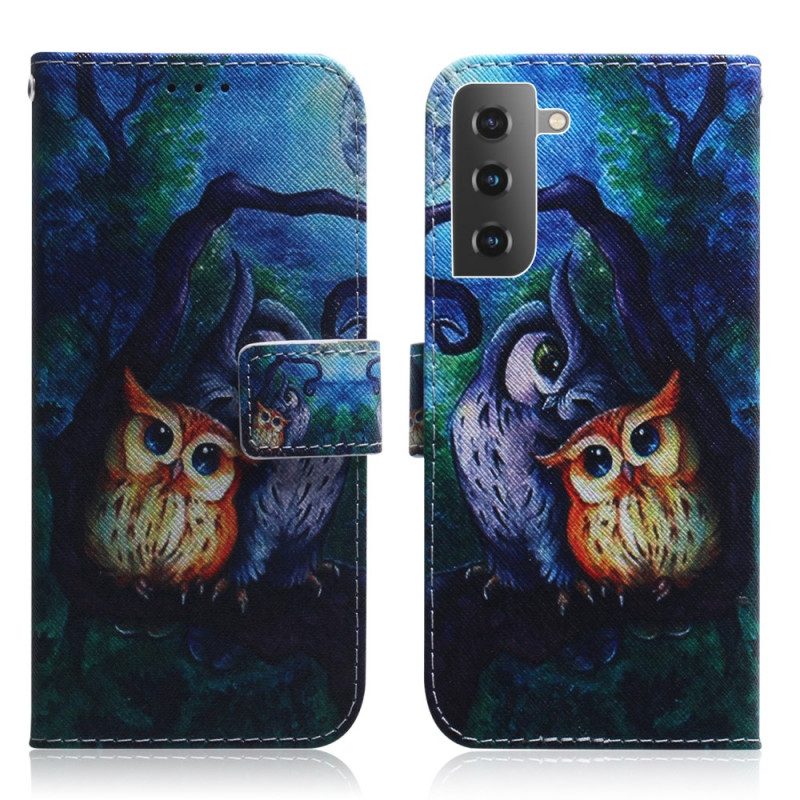 Leren Hoesje voor Samsung Galaxy S22 5G Schilderij Van Uilen