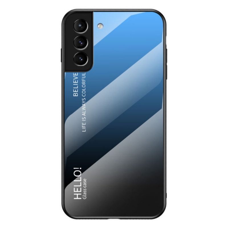 Telefoonhoesje voor Samsung Galaxy S22 5G Gehard Glas Hallo