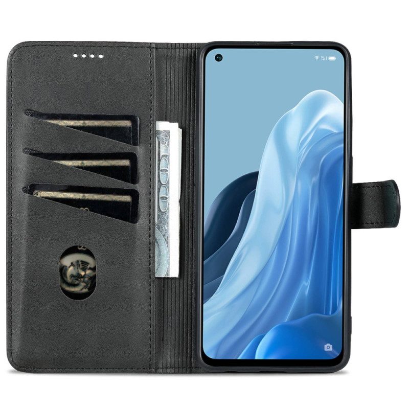 Folio-hoesje voor Oppo Reno 8 Lite Azns Leerstyling