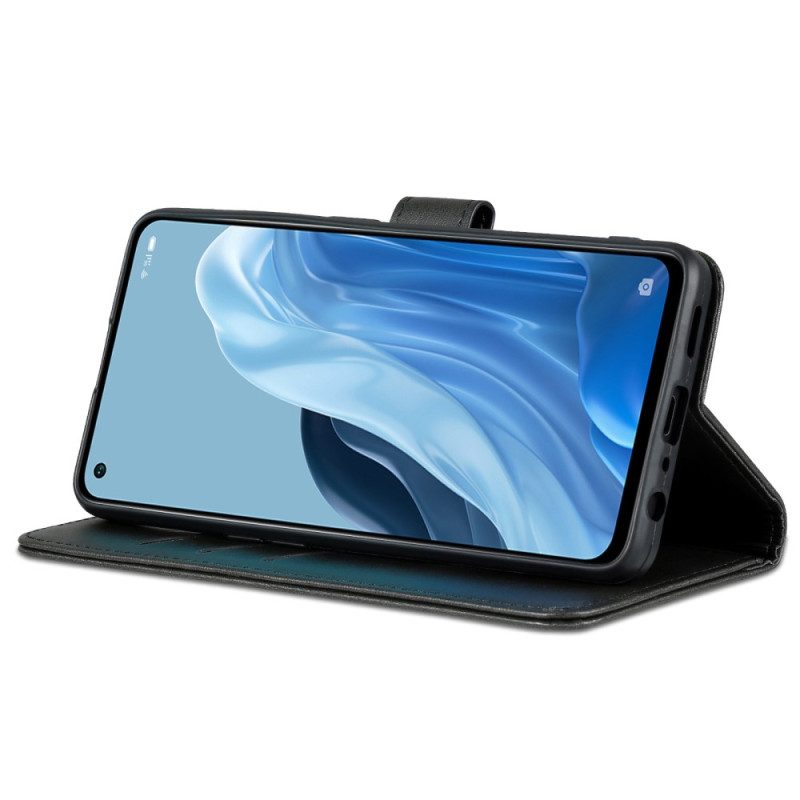 Folio-hoesje voor Oppo Reno 8 Lite Azns Leerstyling