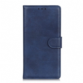 Folio-hoesje voor Oppo Reno 8 Lite Matte Lederen Stijl