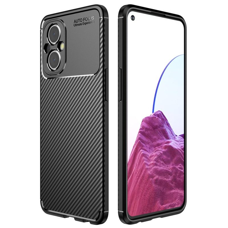 Hoesje voor Oppo Reno 8 Lite Flexibele Koolstofvezel