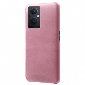 Hoesje voor Oppo Reno 8 Lite Leer-effect