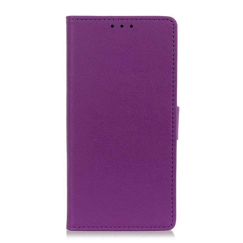 Leren Hoesje voor Oppo Reno 8 Lite Klassiek