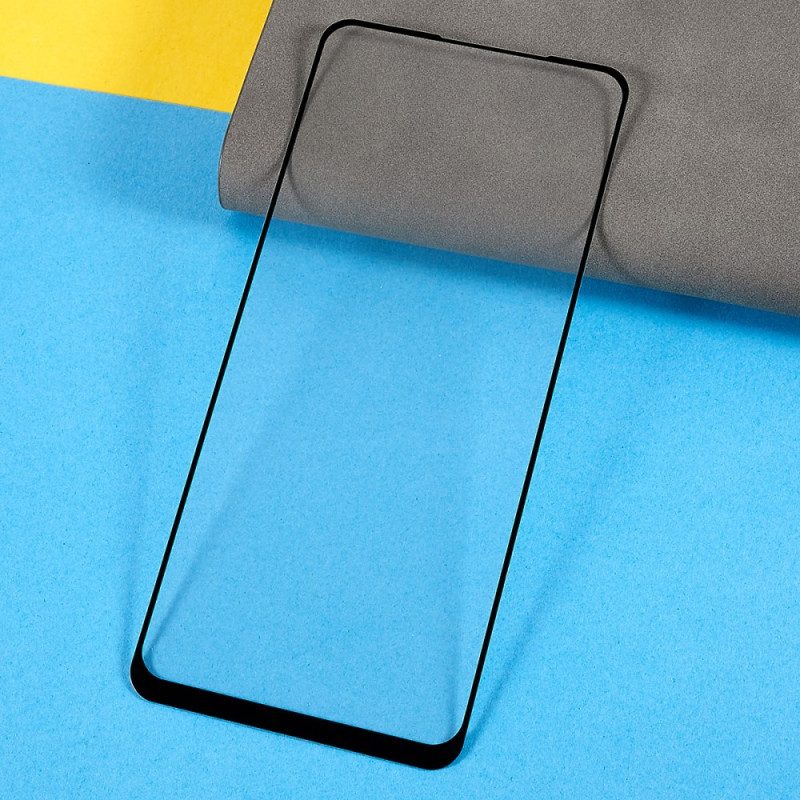 Zwarte Contourbescherming Van Gehard Glas Voor Oppo Reno 8 Lite