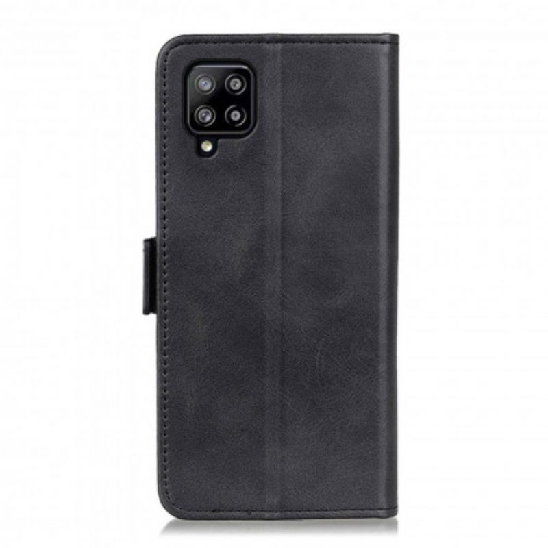 Flip Case voor Samsung Galaxy A22 Folio-hoesje Vintage Dubbele Klep