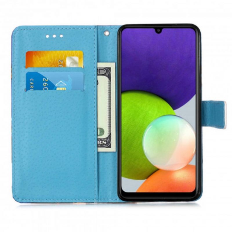 Flip Case voor Samsung Galaxy A22 Houdt Van De Golf