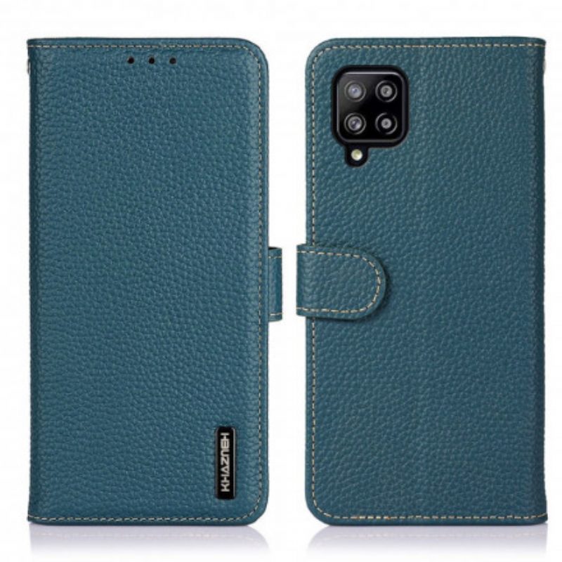 Folio-hoesje voor Samsung Galaxy A22 Khazneh Lychee Leer