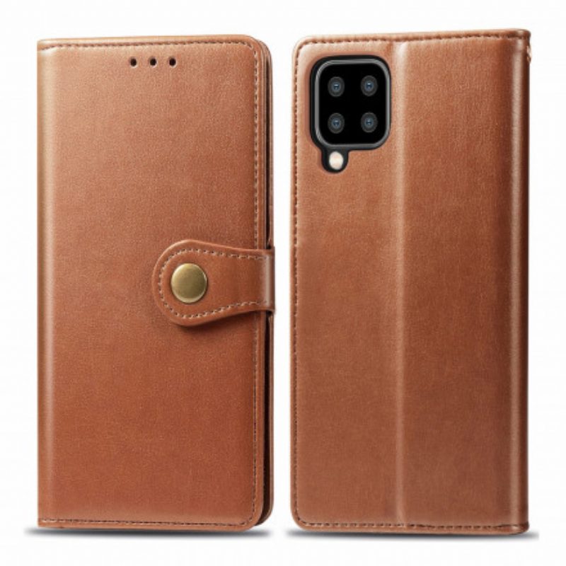 Folio-hoesje voor Samsung Galaxy A22 Kunstleer En Vintage Sluiting