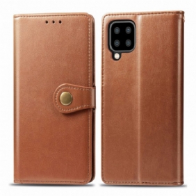 Folio-hoesje voor Samsung Galaxy A22 Kunstleer En Vintage Sluiting