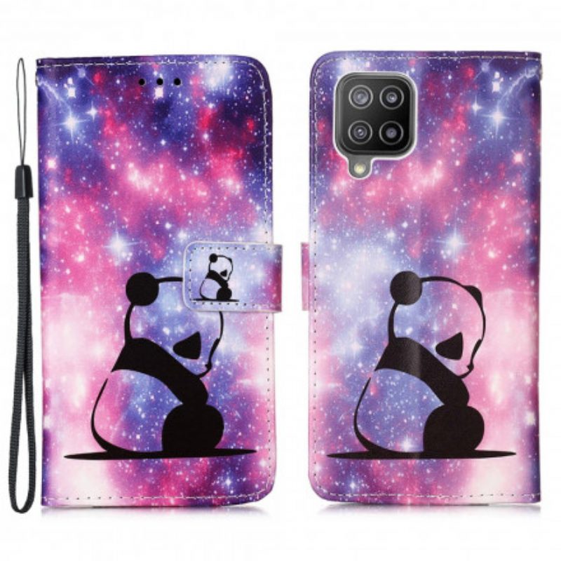 Folio-hoesje voor Samsung Galaxy A22 Panda Galaxy