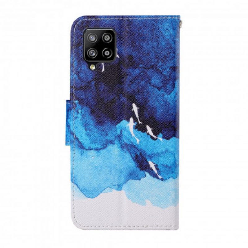 Folio-hoesje voor Samsung Galaxy A22 Zee Met String