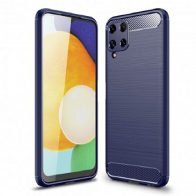 Hoesje voor Samsung Galaxy A22 Geborstelde Koolstofvezel