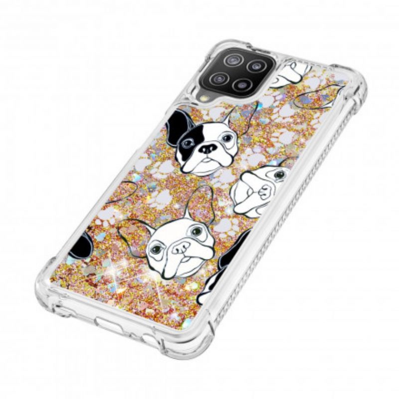 Hoesje voor Samsung Galaxy A22 Mr Dog Pailletten