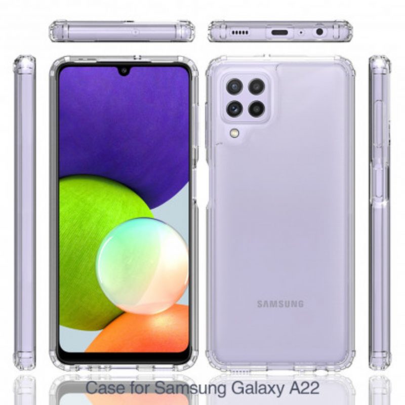 Hoesje voor Samsung Galaxy A22 Transparante Hybride