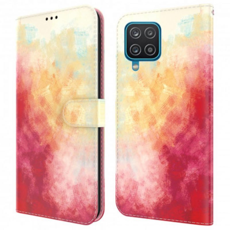 Leren Hoesje voor Samsung Galaxy A22 Abstractie