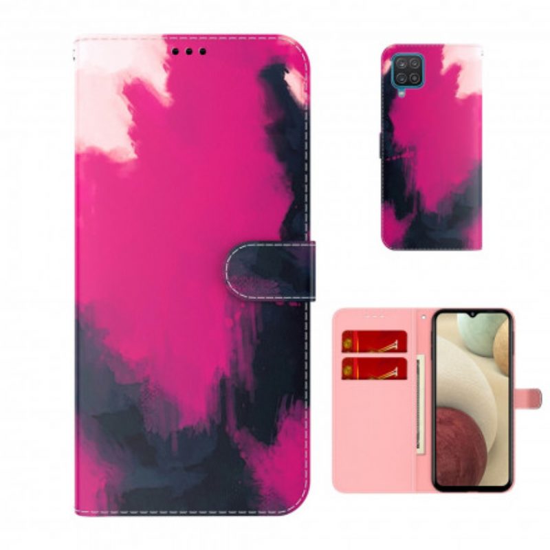 Leren Hoesje voor Samsung Galaxy A22 Abstractie