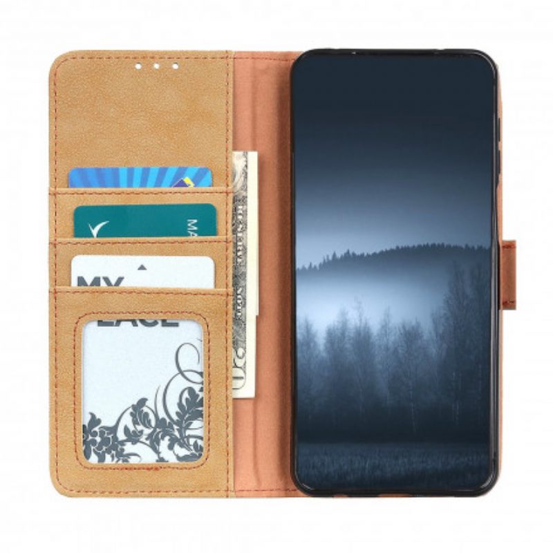 Leren Hoesje voor Samsung Galaxy A22 Khazneh Retro Split Kunstleer