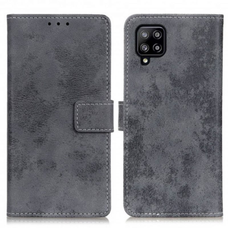 Leren Hoesje voor Samsung Galaxy A22 Vintage Leereffect