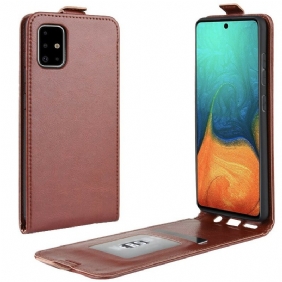 Flip Case voor Samsung Galaxy A71 Folio-hoesje Opvouwbaar Leereffect