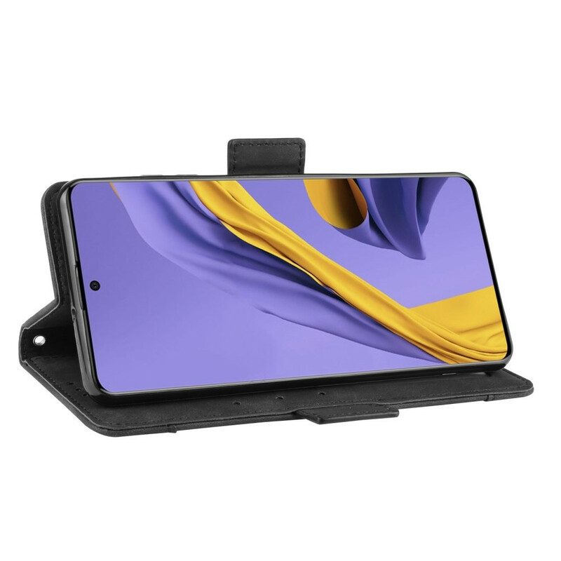 Flip Case voor Samsung Galaxy A71 Premier Class Met Meerdere Kaarten