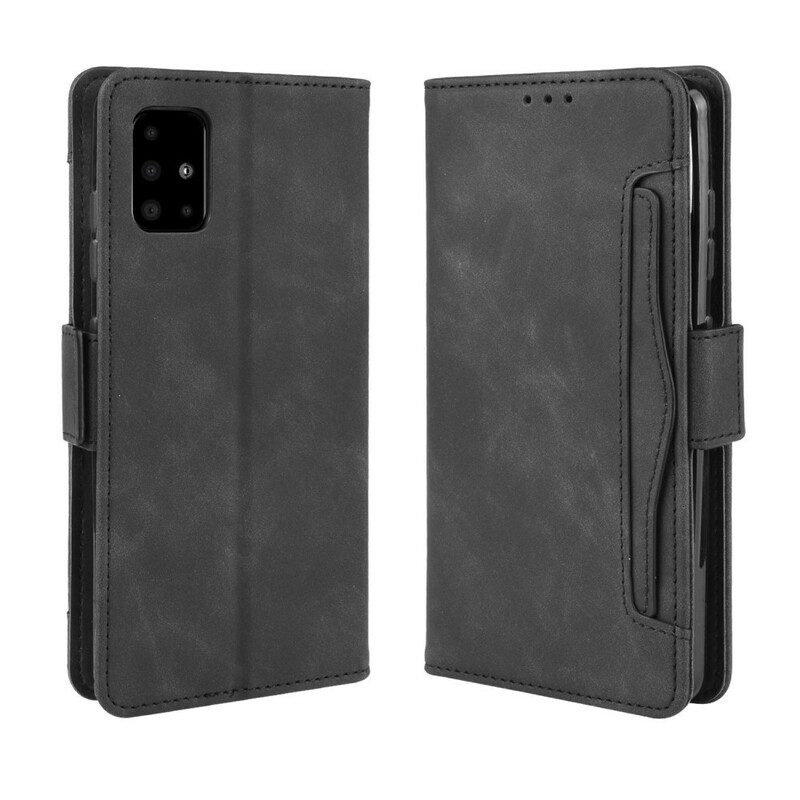 Flip Case voor Samsung Galaxy A71 Premier Class Met Meerdere Kaarten