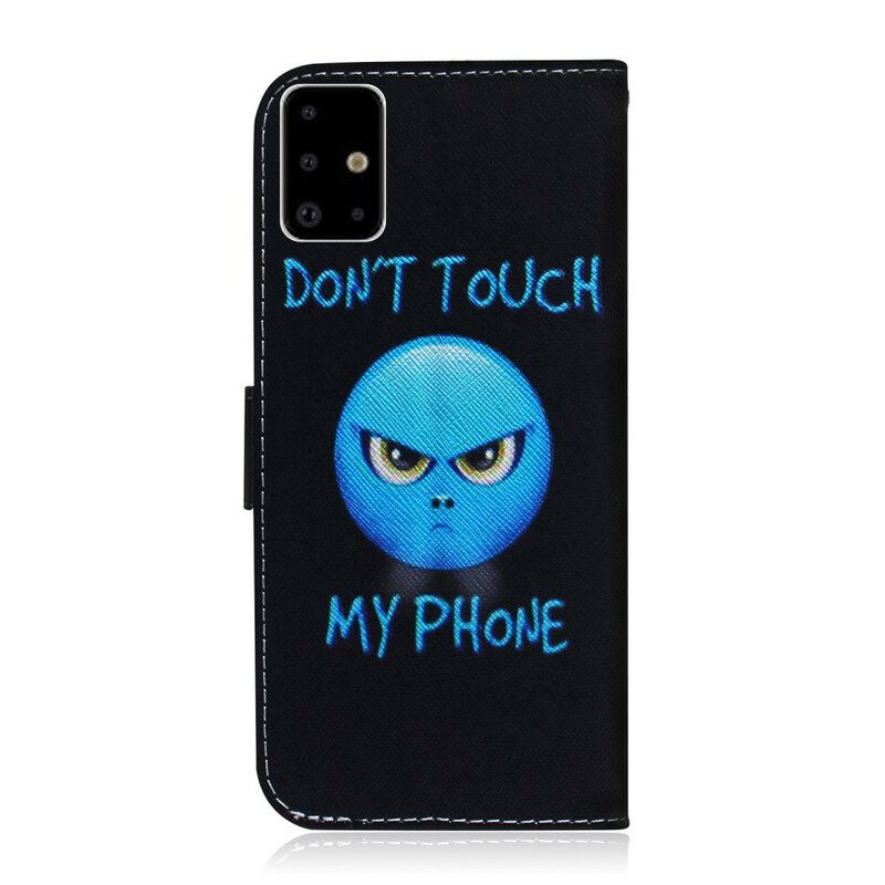 Folio-hoesje voor Samsung Galaxy A71 Emoji-telefoon