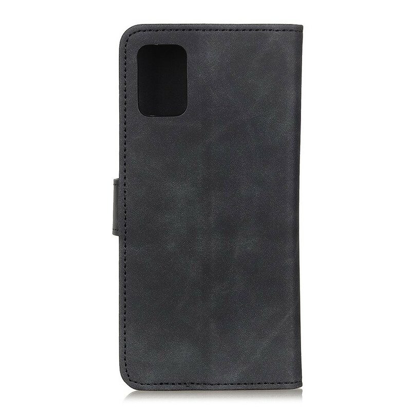 Folio-hoesje voor Samsung Galaxy A71 Mat Vintage Leereffect Khazneh