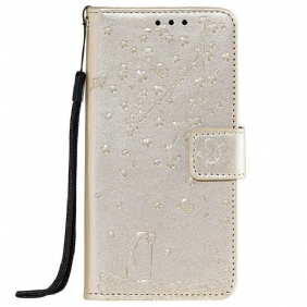 Folio-hoesje voor Samsung Galaxy A71 Met Ketting Lanyard Dagdroom