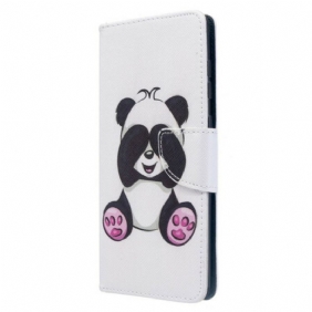 Folio-hoesje voor Samsung Galaxy A71 Panda-plezier