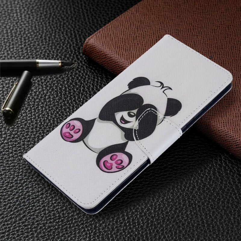 Folio-hoesje voor Samsung Galaxy A71 Panda-plezier