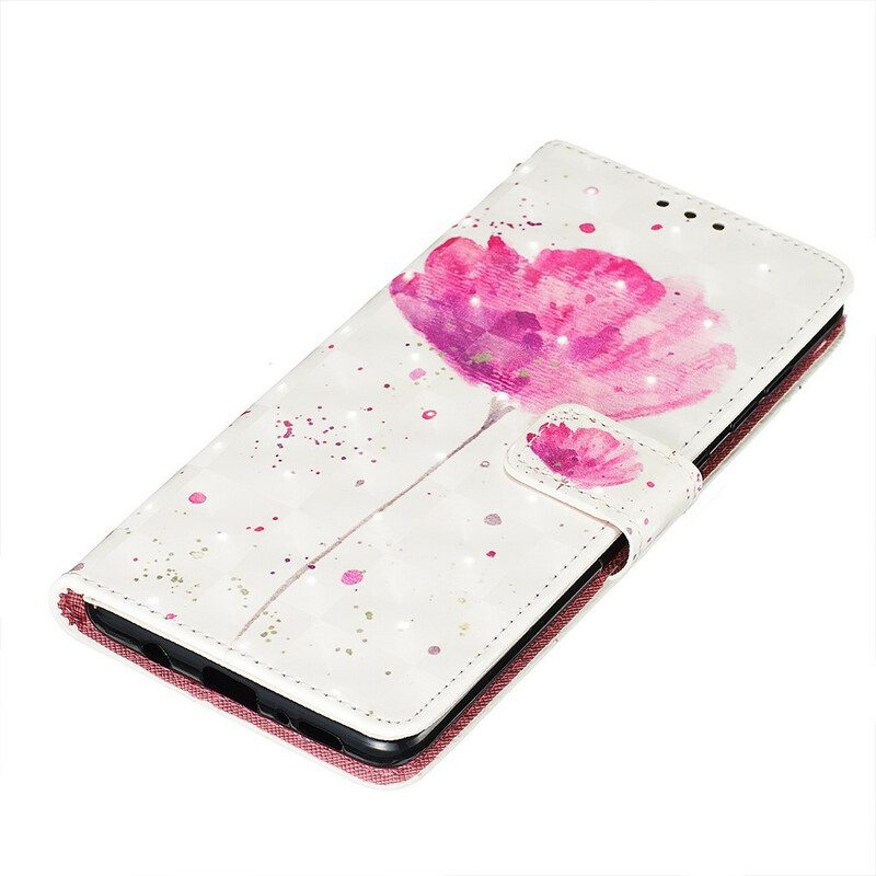 Hoesje Folio-hoesje voor Samsung Galaxy A71 Aquarel Papaver