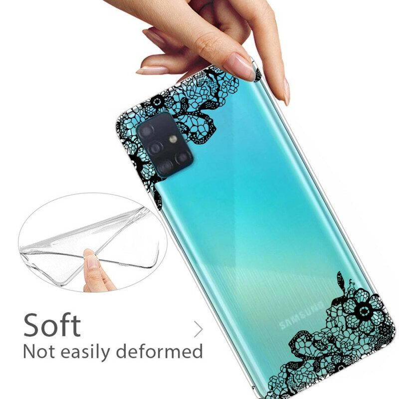 Hoesje voor Samsung Galaxy A71 Fijne Kant