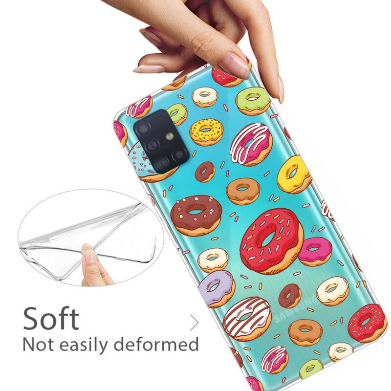 Hoesje voor Samsung Galaxy A71 Hou Van Donuts