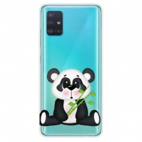 Hoesje voor Samsung Galaxy A71 Naadloze Trieste Panda