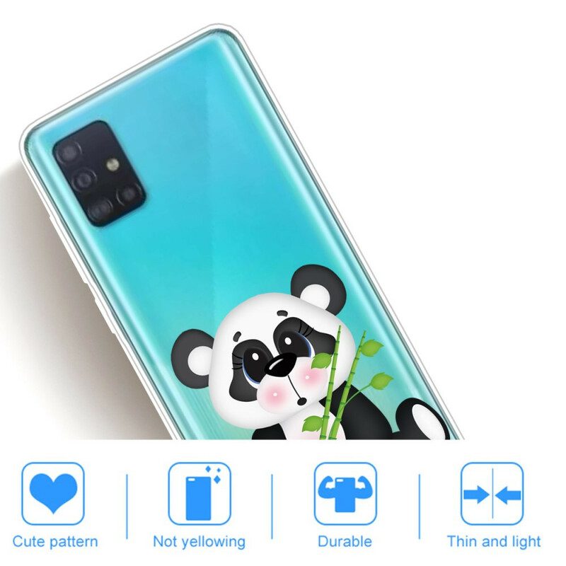 Hoesje voor Samsung Galaxy A71 Naadloze Trieste Panda