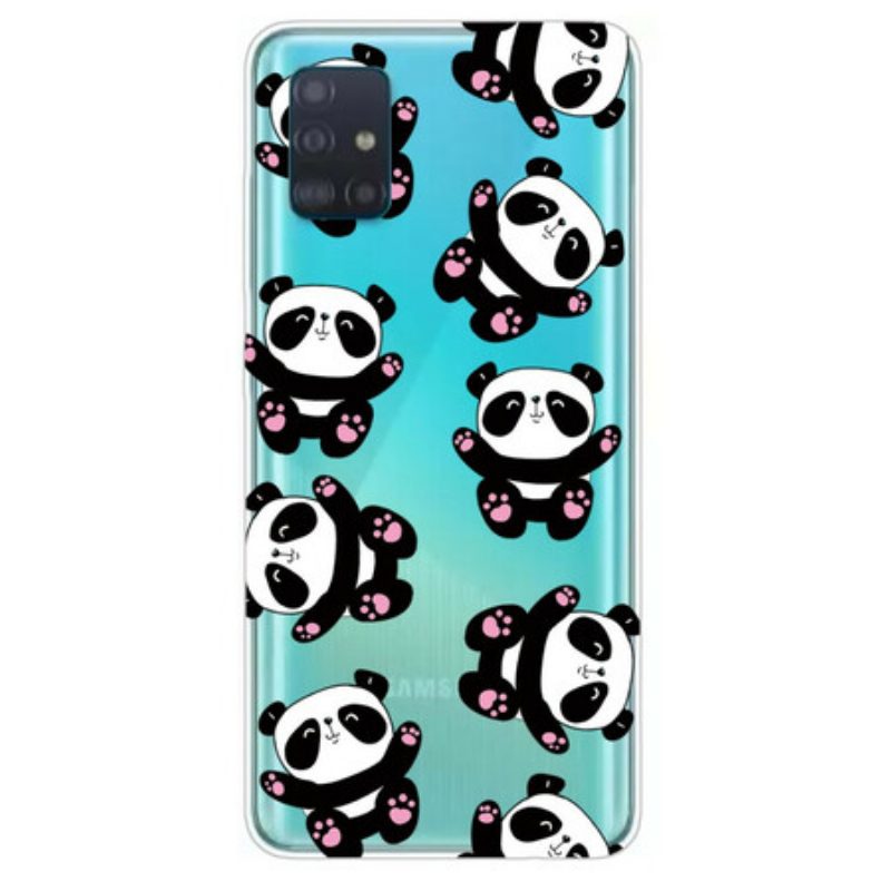 Hoesje voor Samsung Galaxy A71 Top Panda's Plezier