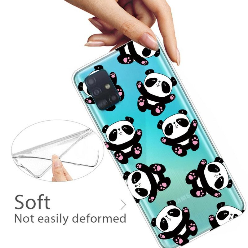 Hoesje voor Samsung Galaxy A71 Top Panda's Plezier