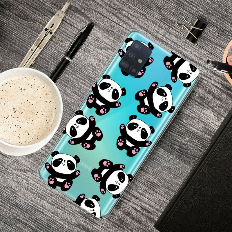 Hoesje voor Samsung Galaxy A71 Top Panda's Plezier