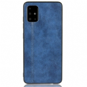 Telefoonhoesje voor Samsung Galaxy A71 Couture-leereffect