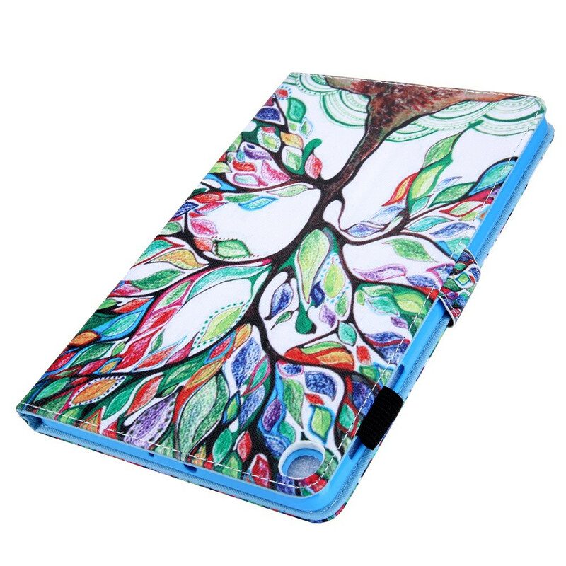 Flip Case voor Samsung Galaxy Tab A7 Lite Veelkleurige Boom