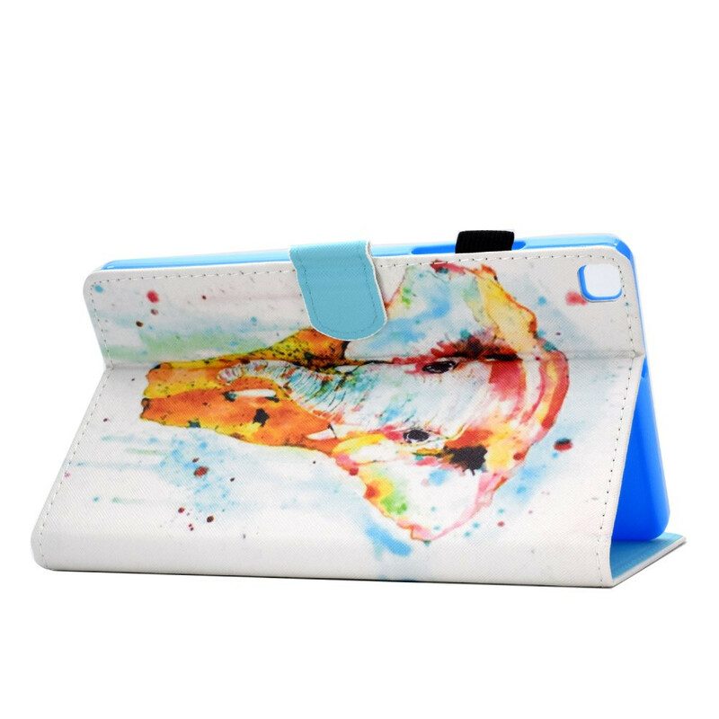 Folio-hoesje voor Samsung Galaxy Tab A7 Lite Aquarel Olifant