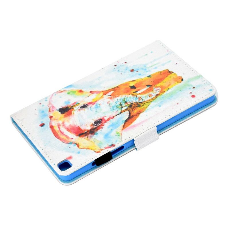 Folio-hoesje voor Samsung Galaxy Tab A7 Lite Aquarel Olifant