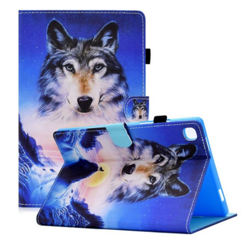 Folio-hoesje voor Samsung Galaxy Tab A7 Lite Berg Wolf