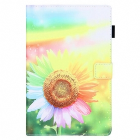 Folio-hoesje voor Samsung Galaxy Tab A7 Lite Bloemen In De Zon