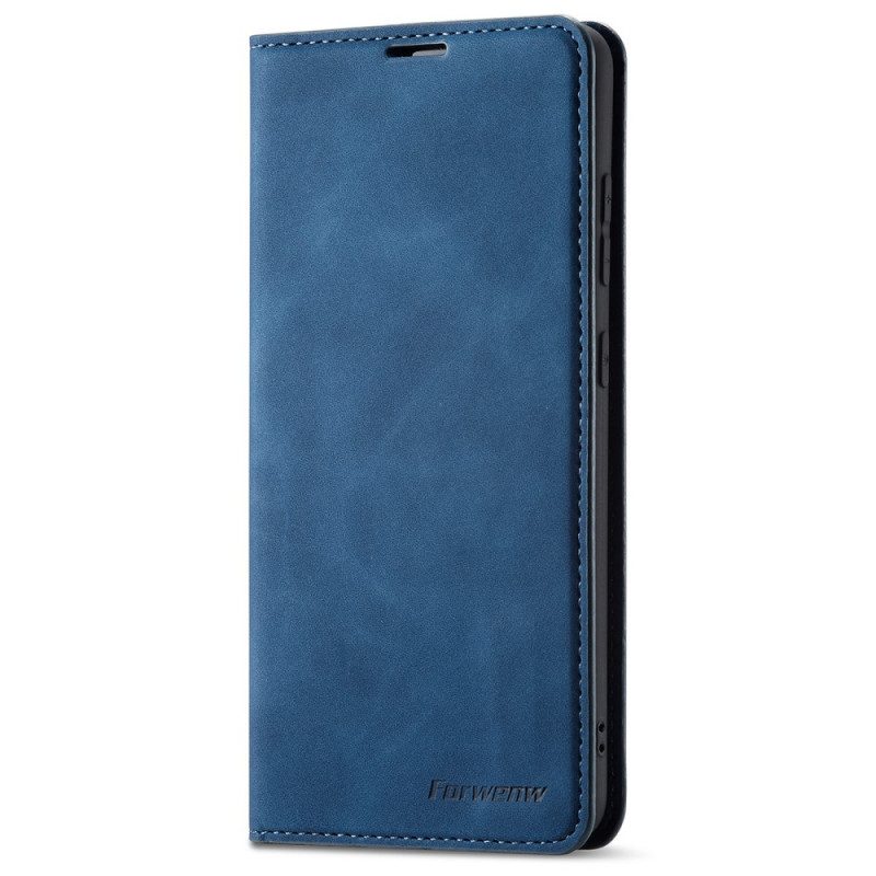 Bescherming Hoesje voor Samsung Galaxy A53 5G Folio-hoesje Forwenw Ledereffect